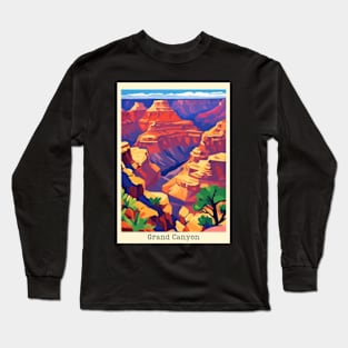 fauvism art of grand canyon usa Long Sleeve T-Shirt